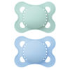 Picture of MAM Original Matte Baby Pacifier, Nipple Shape Helps Promote Healthy Oral Development, Sterilizer Case, Boy and Girl , 0-6 Months (2 Count)