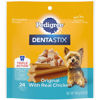 Picture of PEDIGREE DENTASTIX Toy/Small Dog Dental Treats Original Flavor Dental Bones, 5.8 oz. -24 Count (Pack of 7)