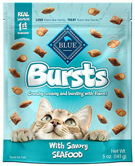 Picture of Blue Buffalo Bursts Crunchy Cat Treats, Seafood 5-oz Bag