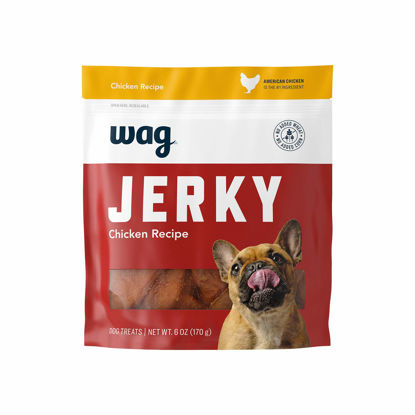 Picture of Amazon Brand - Wag Soft & Tender American Jerky Dog Treats - Chicken Recipe (6 oz)