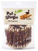 Picture of Pet 'n Shape Hide Twists - Duck Wrapped Rawhide Dog Treats - Small Twist - 2 Pounds