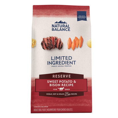 Picture of Natural Balance Limited Ingredient Adult Grain-Free Dry Dog Food, Reserve Sweet Potato & Bison Recipe, 4 Pound (Pack of 1)