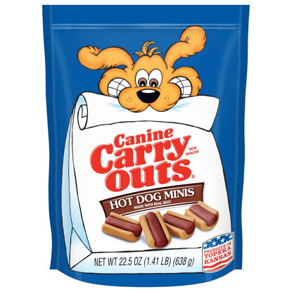 Picture of Canine Carry Outs Dog Treats, Hot Dog Minis, 22.5 Ounce (Pack of 4)