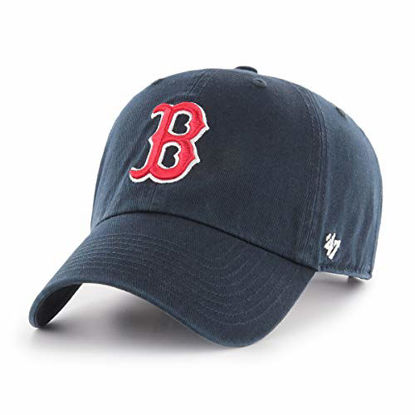 Picture of MLB Boston Red Sox Men's '47 Brand Home Clean Up Cap, Navy, One-Size (For Adults)