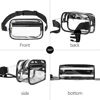 Picture of VOROLO Clear Waist Pack for Running Fanny Pack for Women and Men Crossbody Belt Bag Bum Bag with Adjustable Strap for Sports Clear Black