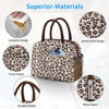 Picture of Lunch Bag Lunch Box for Women Men Reusable Insulated Lunch Tote Bag,Leakproof Thermal Cooler Sack Food Handbags Case High Capacity forTravel Work School Picnic-Leopard print