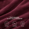 Picture of Bedsure Burgundy Red Fleece Blanket Throw Blanket - 300GSM Throw Blankets for Couch,Sofa,Bed, Soft Lightweight Plush Cozy Blankets and Throws for Toddlers,Kids