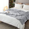 Picture of EMME Cotton Blanket Queen Size for Bed Soft Large 6 Layer Muslin Bed Blankets 80"x90" Lightweight Breathable Blanket All Season Gauze Blanket, Light Grey