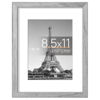 Picture of upsimples 8.5x11 Picture Frame, Display Pictures 6x8 with Mat or 8.5x11 Without Mat, Wall Hanging Photo Frame, Gray, 1 Pack