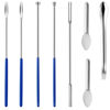 Picture of 8 Piece Capsule Filling Machine Kits for Empty Pill Capsules Filler, Home & Lab Supplies - Micro Tiny Spoon Spatula, Lab Scoop Filling Tray, Herb Powder Tamper Tool, Gel Capsules Size #000 00 0 1 2 3