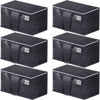 Picture of FabSpace Moving Boxes Heavy Duty Moving Bags with Strong Zippers and Handles Collapsible Moving Supplies, Storage Totes for Packing & Moving Storing 93L,6-Pack