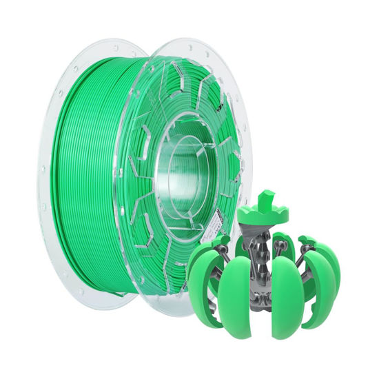 Picture of Creality PLA Filament 1.75mm, 1.75mm 3D Printer Filament, 1.0kg (2.2lbs) Spool, No Warp Enhanced Toughness, Dimensional Accuracy ±0.03mm Printing Filament, Suitable for FDM 3D Printers (Green)