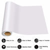 Picture of HTVRONT Heat Transfer Vinyl White HTV Rolls - 12" x 15ft White Iron on Vinyl for Cricut & Silhouette Cameo, White HTV Vinyl for Shirts - Easy to Cut & Weed for Heat Vinyl Design