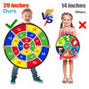 Picture of BooTaa 2 Pack 29" Large Dart Board Game Set with 20 Sticky Balls, Indoor/Sport Outdoor Fun Party Play Games, Boys Girls Toys, Birthday Toy Gifts for 3 4 5 6 7 8 9 10 11 12 Year Old Boys Girls Kids