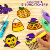 Picture of Made By Me Create Your Own Halloween Window Art, DIY Suncatcher Kit and Clings, Great Staycation or Sleepover Activity, Fun Group Activity, Arts and Crafts Set for Kids Ages 6, 7, 8, 9