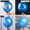 Picture of PartyWoo Blue Balloons, 50 pcs 12 Inch Pearl Azure Blue Balloons, Latex Balloons for Balloon Garland Arch as Party Decorations, Birthday Decorations, Wedding Decorations, Boy Baby Shower Decorations