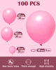 Picture of Styirl Pink Balloons Garland Kit - 100 pcs 5/10/12/18 inch Party Latex Ballons As Birthday Balloons/Merry Chritmas Balloons/Balloons for Birthday/Baby Shower/Wedding/Party decorations