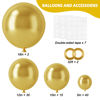 Picture of RUBFAC 87pcs Gold Balloons Latex Balloons Different Sizes 18 12 10 5 Inch Metallic Gold Party Balloon Kit for Birthday Party Graduation Baby Shower Wedding Holiday Balloon Decoration