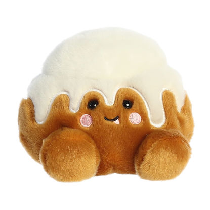 Picture of Aurora® Adorable Palm Pals™ Sugary Cinnamon Roll™ Stuffed Animal - Pocket-Sized Fun - On-The-Go Play - Brown 5 Inches