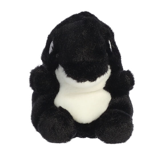 Picture of Aurora® Adorable Palm Pals™ Juneau Orca™ Stuffed Animal - Pocket-Sized Fun - On-The-Go Play - Black 5 Inches