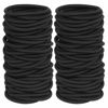 Picture of GOSICUKA 120 Pieces Black Hair Ties for Thick and Curly Hair Ponytail Holders Hair Elastic Band for Women or Men(4mm)