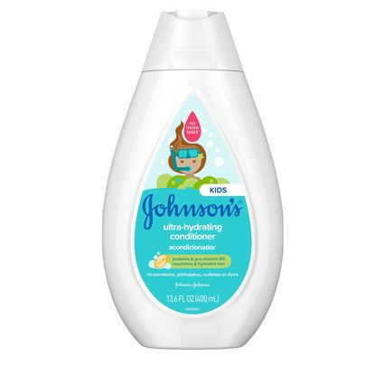 Picture of Johnson's Ultra-Hydrating Tear-Free Kids' Shampoo with Pro- Vitamin B5 & Proteins, Paraben-, Sulfate- & Dye-Free Formula, Hypoallergenic & Gentle for Toddler's Hair, 13.6 fl. oz