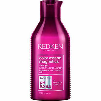 Picture of Redken Color Extend Magnetics Shampoo | For Color-Treated Hair | Gently Cleanses & Protects Color | With Amino Acid | Sulfate-Free | 10.1 Fl Oz (Pack of 1)