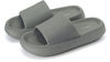 Picture of Joomra Unisex Shower Slides Slippers for Women Mens Massage Foam Cushion AntiSlip Female Pillow House Pool Beach Spa Home Garden Sandals for Ladies Male Sandles Grey 46-47