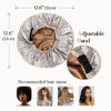 Picture of YANIBEST Satin Bonnet Silk Bonnet Hair Bonnet for Sleeping Hair Bonnets for Women Curly Natural Hair