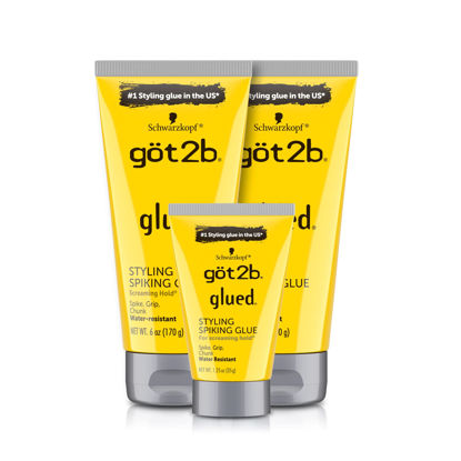 Picture of Got2B Glued Styling Spiking Hair Gel 2-6oz tubes + 1 Travel 1.25oz tube