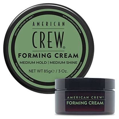 Picture of AMERICAN CREW Men's Hair Forming Cream, Like Hair Gel with Medium Hold & Medium Shine, 3 Oz (Pack of 1)