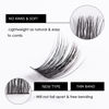 Picture of Lash Clusters, DIY Eyelashes Extensions 60Pcs Clusters Lashes with Glue Natural Look Wispy Fluffy Lash Extension Kit Reusable False Eyelashes Individual Lashes Mix 10-16mm C D Curl DIY at Home-DM14