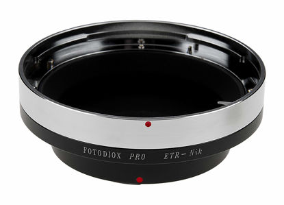 Picture of Fotodiox Pro Lens Mount Adapter - Bronica ETR (ETRC, ETRS, ETR-C, ETRSi) Lens to Nikon F-Mount SLR/DSLR Camera Body