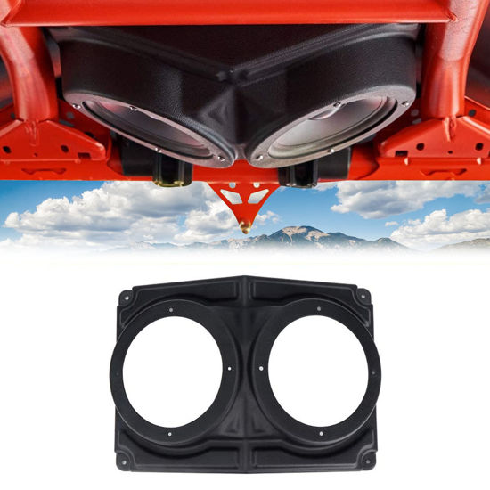 Picture of kemimoto UTV Speaker Pod Enclosure, Universal 6.5" Speaker Systems Hard Roof Accessories Compatible with Polaris RZR, Can Am X3, Cart, UTV