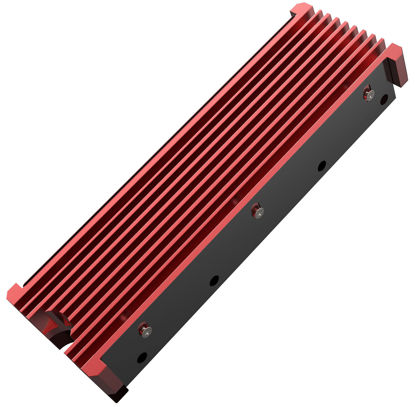 Picture of M.2 SSD NVMe Heatsink for Samsung 990 980 Pro 970 EVO Plus SN570 SN750 SN850 Firecuda 530 with Silicone Thermal Pad, Red