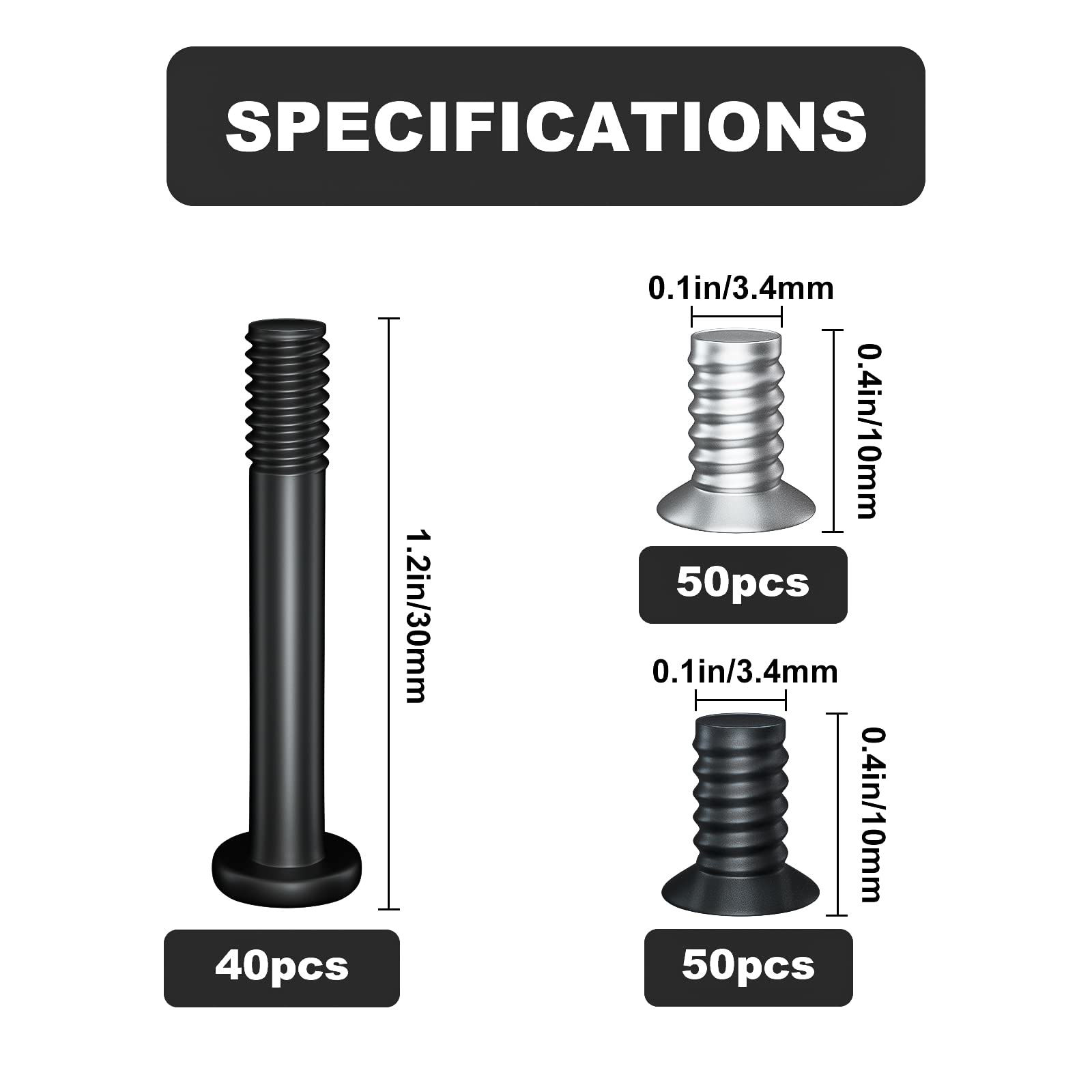 GetUSCart- Zmbroll PC Computer Case Cooling Fan Screws Cross Recessed ...