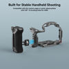 Picture of SmallRig Locating Side Handle for ARRI, 36mm Up/Down Adjustable, Left or Right Side Ergonomic Handgrip for Camera Cages, Built-in 1/4"-20 Threaded Hole, Strap Hole, Cold Shoe - 4016