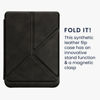 Picture of kwmobile Origami Case Compatible with Kobo Clara 2E / Tolino Shine 4 Case - Slim PU Leather Cover with Stand - Anthracite