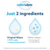 Picture of WaterWipes Plastic-Free Original 99.9% Water Based Wipes, Unscented & Hypoallergenic for Sensitive Skin, 180 Count (3 packs), Packaging May Vary