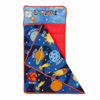 Picture of Funhouse Explore Planets & Outer Space Kids Nap-Mat Set - Includes Pillow And Fleece Blanket - Great For Boys Napping during Daycare Or Preschool - Fits Toddlers, Blue