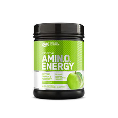 Picture of Optimum Nutrition Amino Energy with Green Tea and Green Coffee Extract, Flavor: Green Apple, 65 Servings, 1.29 Pound (Pack of 1) (Packaging May Vary)