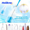 Picture of Holikme 8 Pack Bottle Brush Cleaning Set, Long Handle Bottle Cleaner for Washing Narrow Neck Beer Bottles Wine Decanter Narrow Cup Pipes Sinks Cup Cover, White