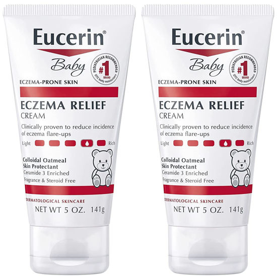 Picture of Eucerin Baby Eczema Relief Body Cream - Steroid & Fragrance Free for 3+ Months of Age - 5 oz. Tube (Pack of 2)