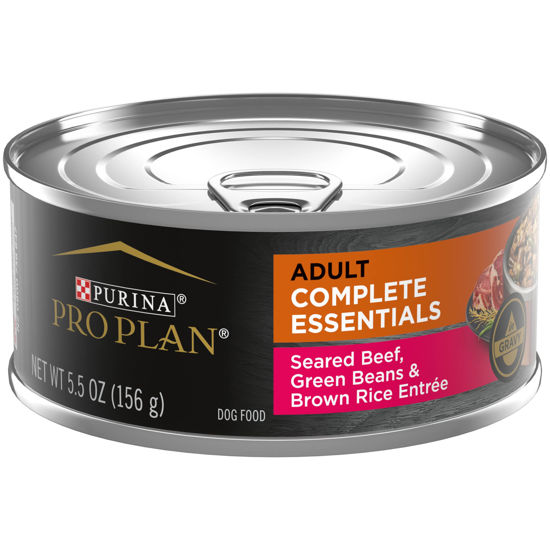 Picture of Purina Pro Plan High Protein Dog Food Gravy, Seared Beef Entree - (24) 5.5 oz. Cans