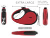 Picture of TUG XL 360° Tangle-Free Retractable Dog Leash with Anti-Slip Handle | 26 ft Strong Nylon Tape | One-Handed Brake, Pause, Lock (Extra Large, Red)