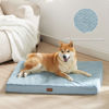 Picture of Bedsure Large Dog Bed for Large Dogs - Big Orthopedic Waterproof Dog Beds with Removable Washable Cover, Egg Crate Foam Pet Bed Mat, Suitable for Dogs Up to 75lbs, Light Blue