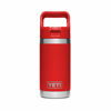 Picture of YETI Rambler Jr. 12 oz Kids Bottle, with Straw Cap, Canyon Red