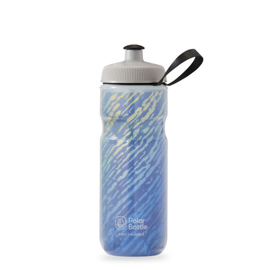 Picture of Polar Bottle - Sport Insulated 20oz Nimbus, Moonlight Blue & Gold - Leak Proof Water Bottles Keep Water Cooler 2x Longer than a Regular Reusable Water Bottle