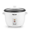 Picture of Aroma Housewares Aroma 6-cup (cooked) 1.5 Qt. One Touch Rice Cooker, White (ARC-363NG), 6 cup cooked/ 3 cup uncook/ 1.5 Qt.