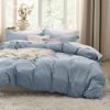 Picture of Bedsure Mineral Blue Duvet Cover Full Size - Soft Prewashed Full Duvet Cover Set, 3 Pieces, 1 Duvet Cover 80x90 Inches with Zipper Closure and 2 Pillow Shams, Comforter Not Included